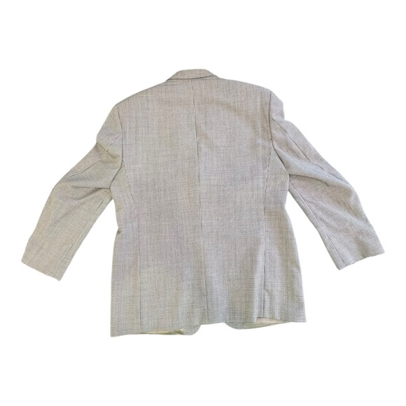 POLO M RALPH LAUREN Mens  Brown Houndstooth Wool Jacket Blazer Size 42R - Picture 2 of 13